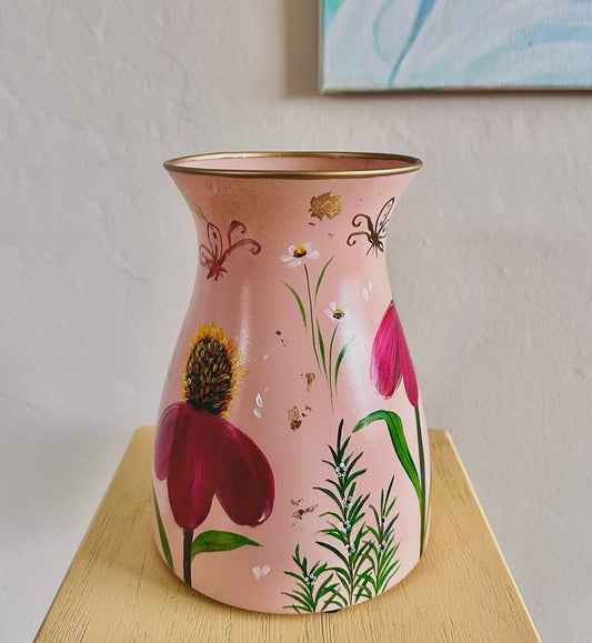 Hand-painted Flower Vase, 18x15cm