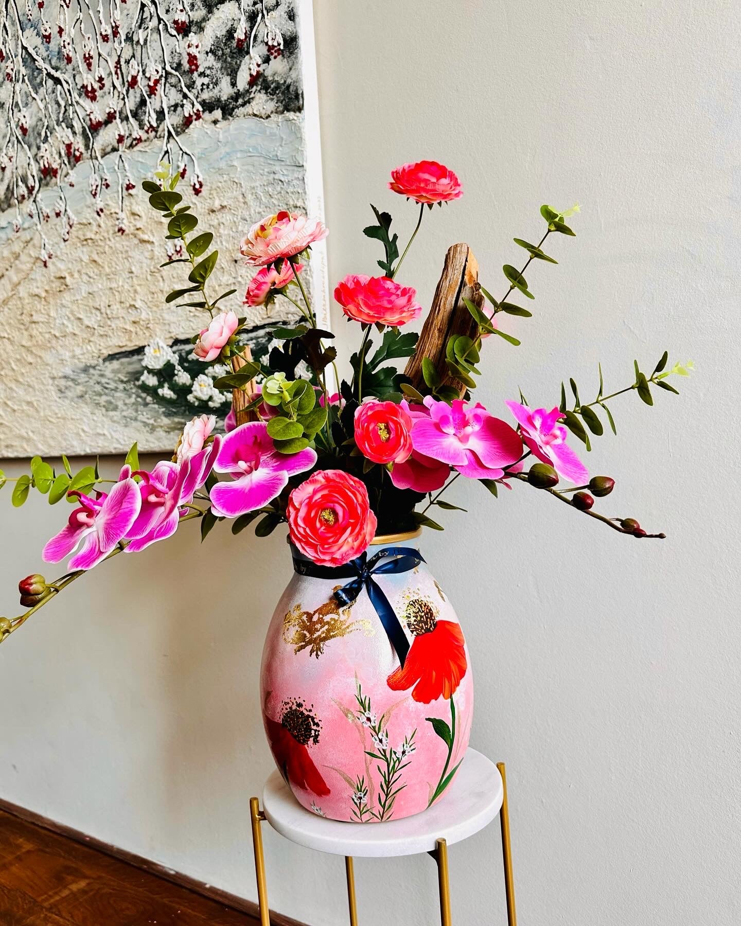 Hand-painted Flower Vase