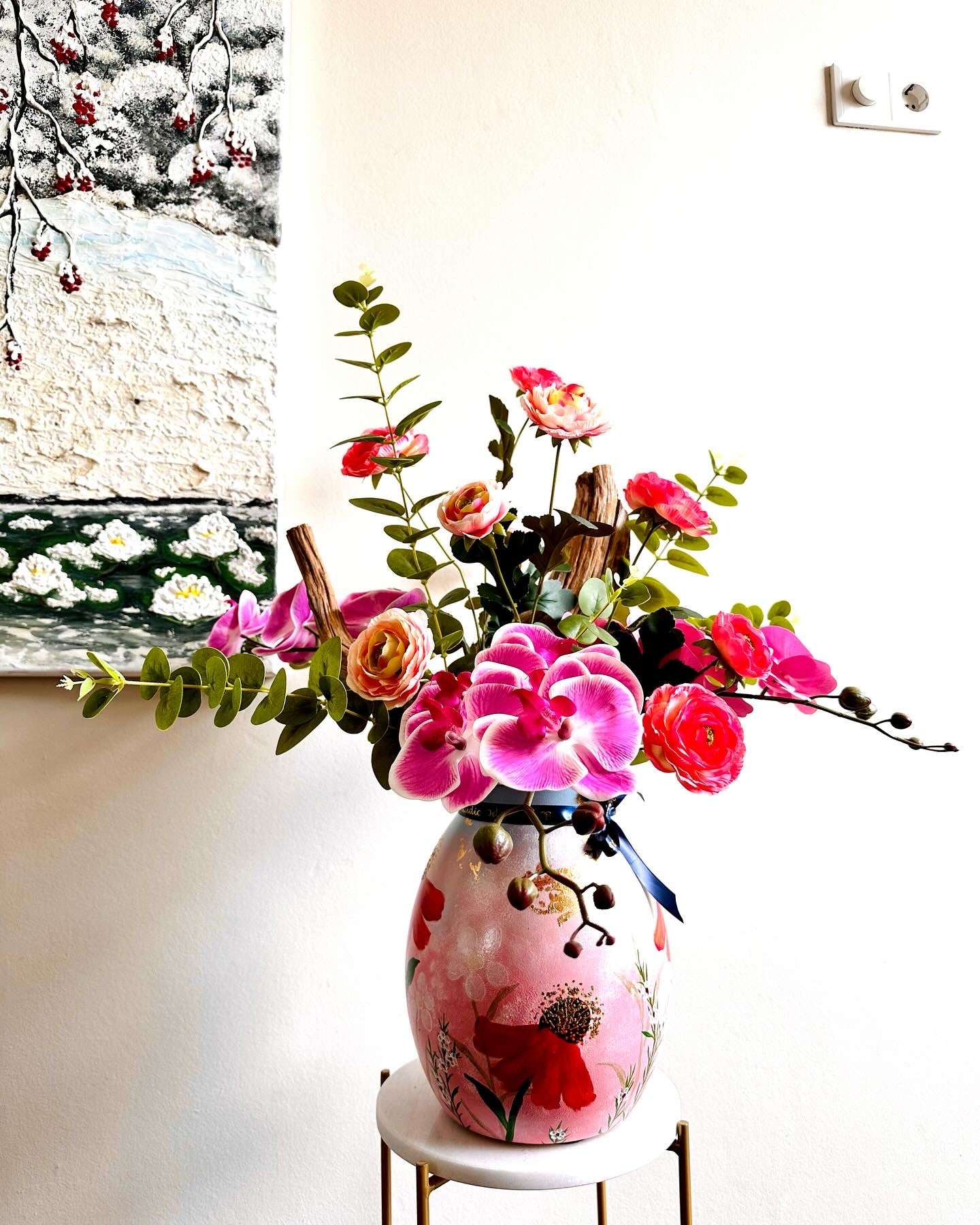 Hand-painted Flower Vase