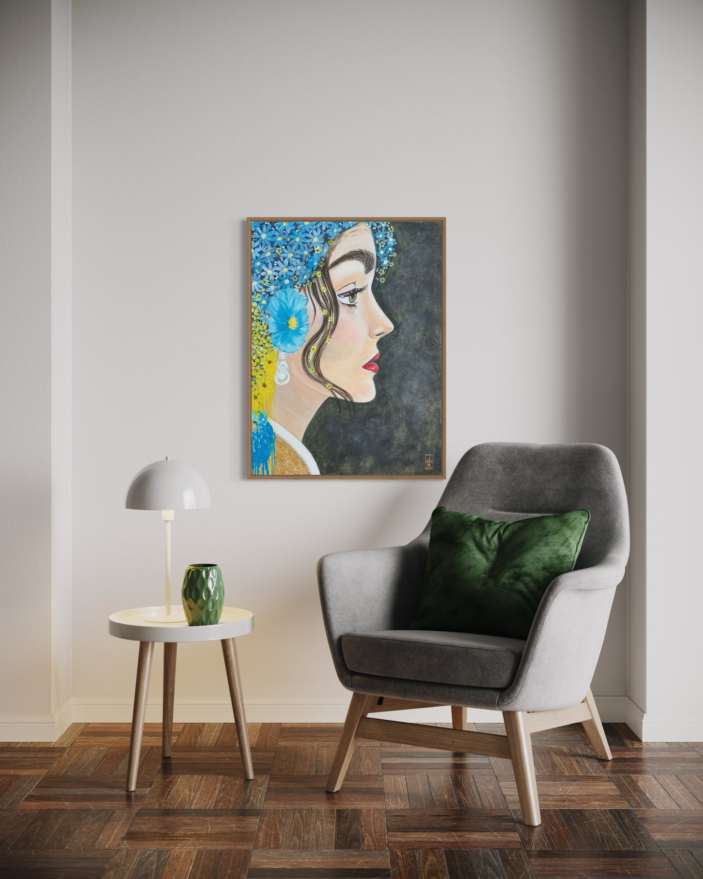 Late Bloomer 3, My girl with a pearl - 60x80cm