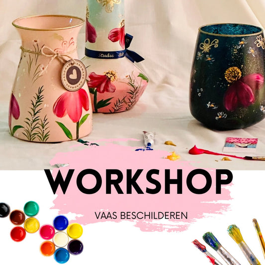 Handbeschilderde vaas workshop