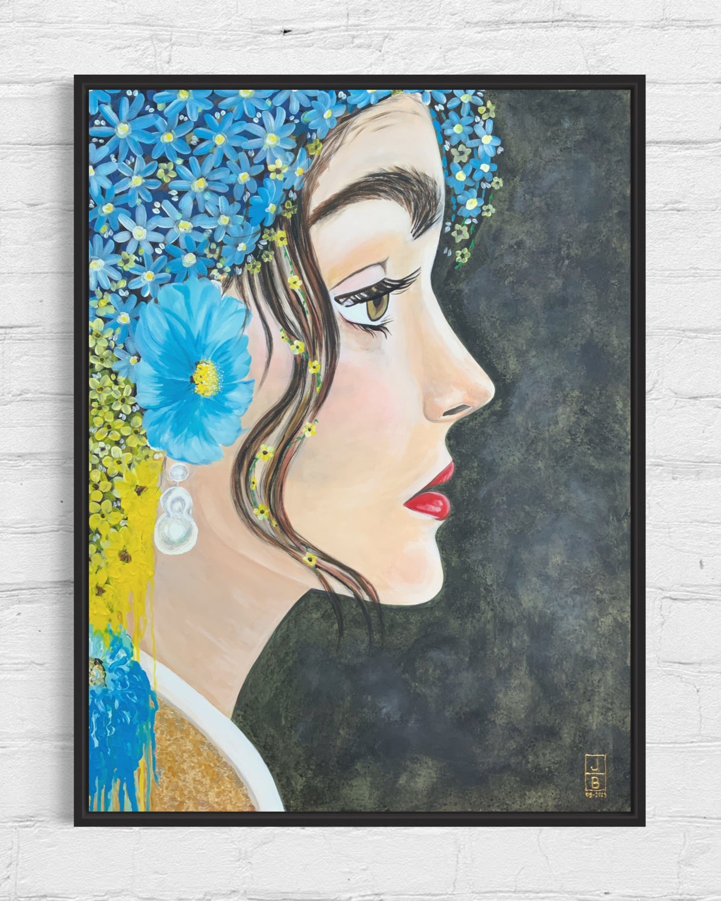 Late Bloomer 3, My girl with a pearl - 60x80cm